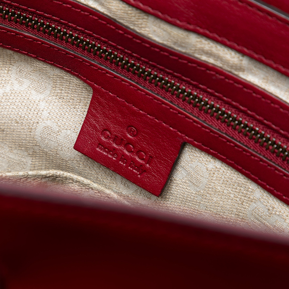 Pre-Loved Gucci Patent Bright Bit Satchel - Picture 5 of 7